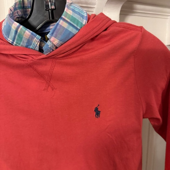Ralph Lauren Boys Hooodie & Button Down Plaid Shirt  LOT OF 2 Sz 8 - Picture 13 of 14